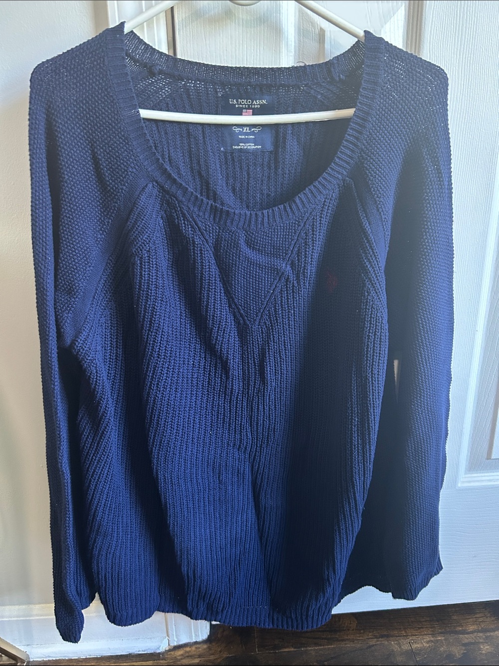 U.S. Polo Assn. Women's Navy Crewneck Knit Sweater